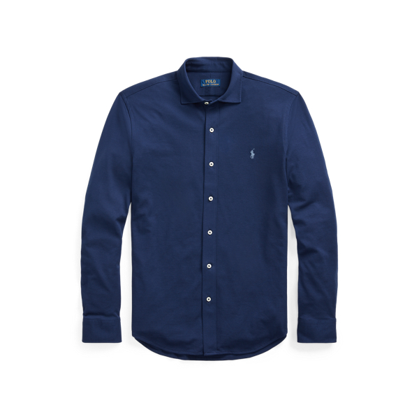 Chemise Oxford en jersey Polo Ralph Lauren en Bleu marine Newport 2