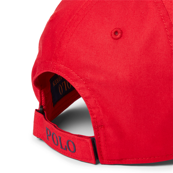 RL Red Twill Ball Cap Polo Ralph Lauren 3