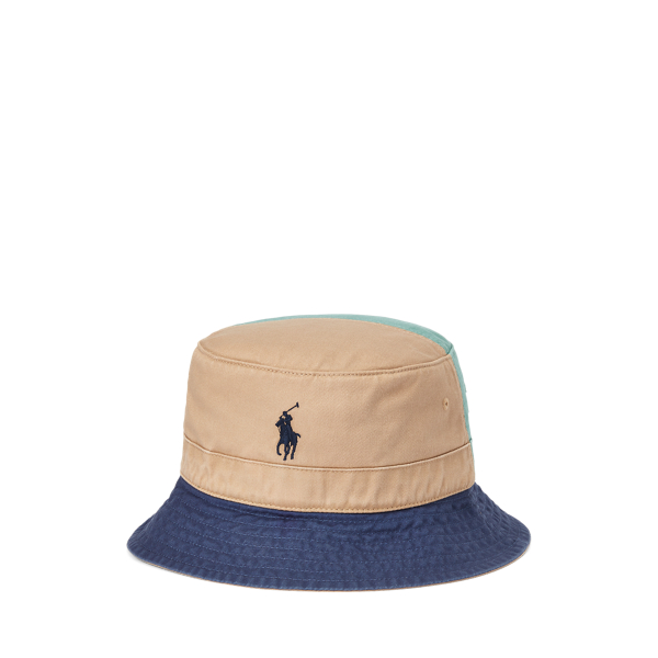 Seafoam Color-Blocked Chino Bucket Hat Polo Ralph Lauren 2