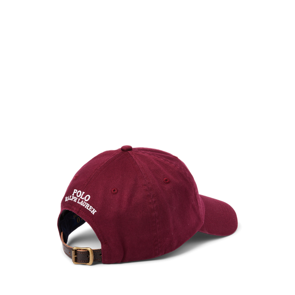 Classic Wine Polo Bear Chino Ball Cap Polo Ralph Lauren 2