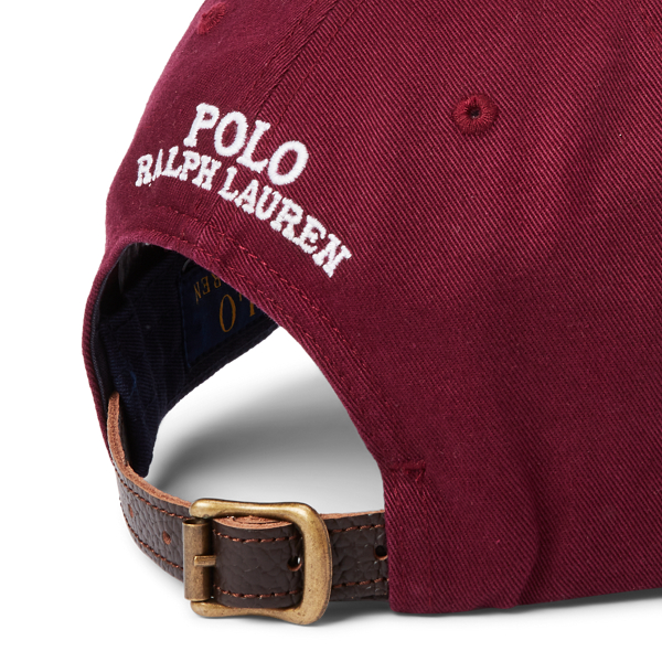 Classic Wine Polo Bear Chino Ball Cap Polo Ralph Lauren 3