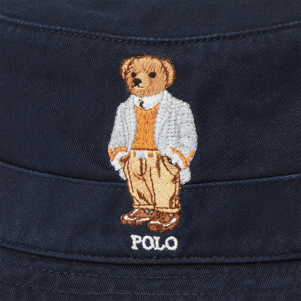 Aviator Navy Polo Bear Chino Bucket Hat Polo Ralph Lauren 3