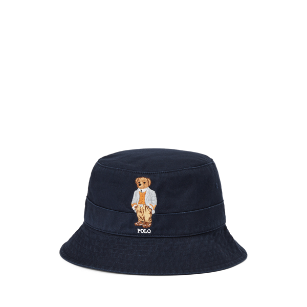 Ralph lauren bear bucket hat on sale