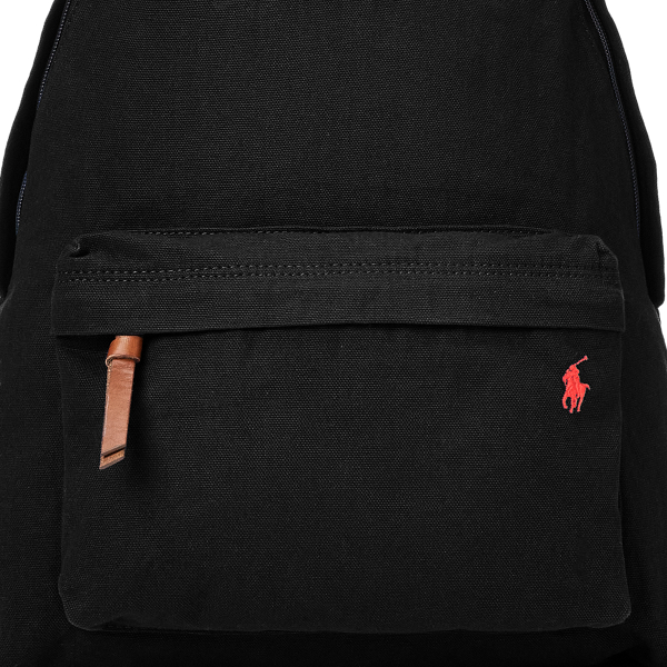 Polo Black Canvas Backpack Polo Ralph Lauren for fall 6