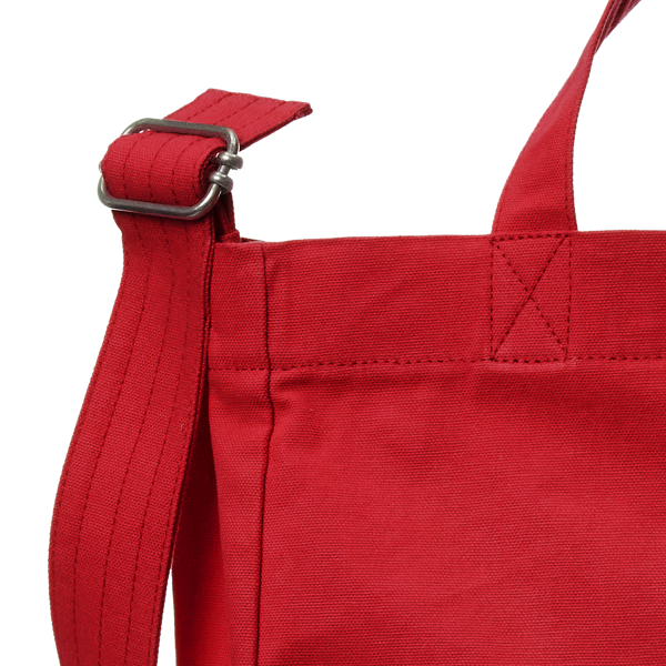 RL Red Canvas Shopper Tote Polo Ralph Lauren 6