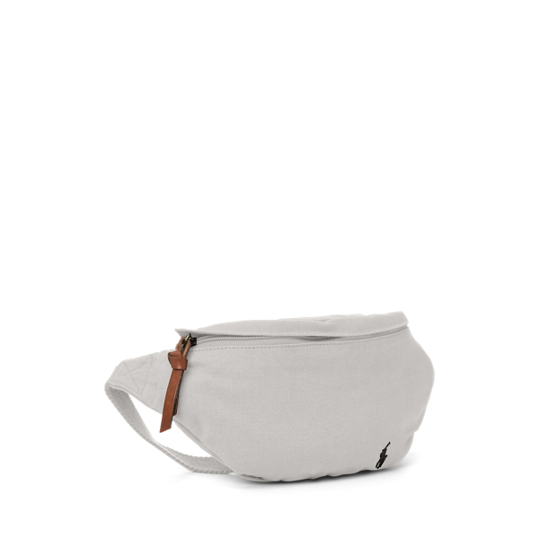 Soft Grey Canvas Waistpack Polo Ralph Lauren 3