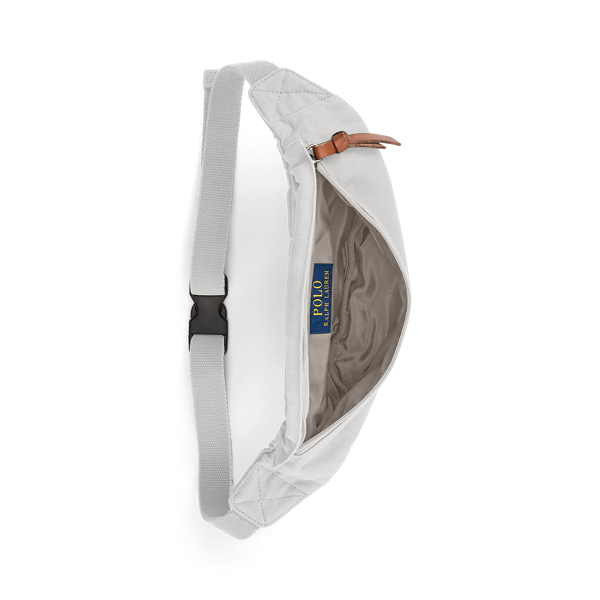 Soft Grey Canvas Waistpack Polo Ralph Lauren 5