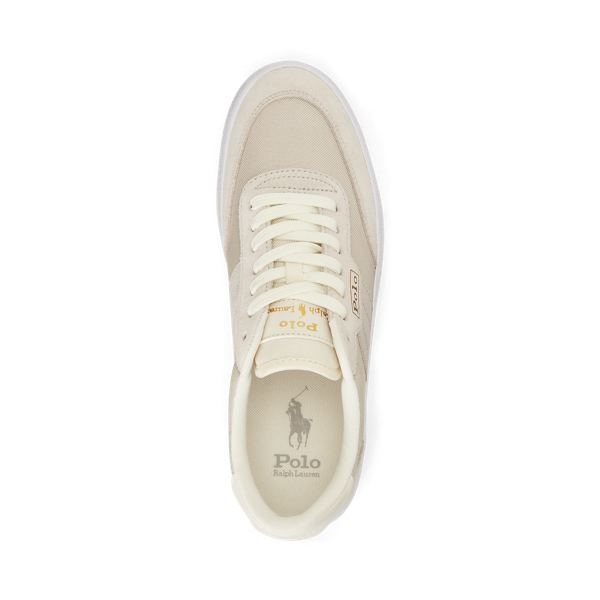 Cream Court Low-Top Trainer Polo Ralph Lauren 4