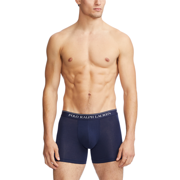 Stretch Cotton Boxer Brief 3 Pack for Men Ralph Lauren UK