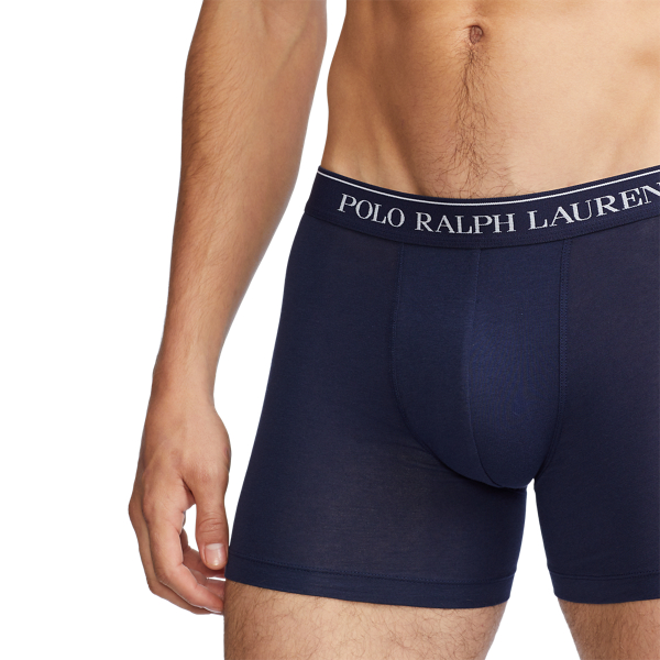 Stretch Cotton Boxer Brief 3 Pack for Men Ralph Lauren UK