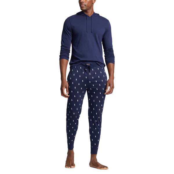 All-over Pony Cotton Jersey Sleep Jogger