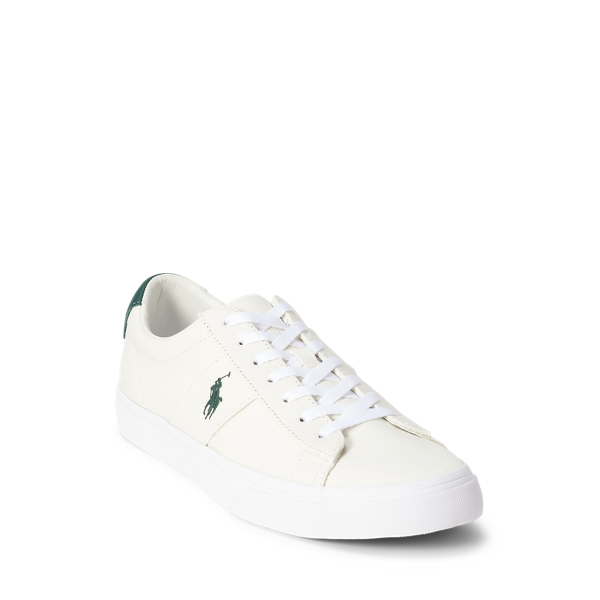 Cream/Green Pp Sayer Canvas Trainer Polo Ralph Lauren 2