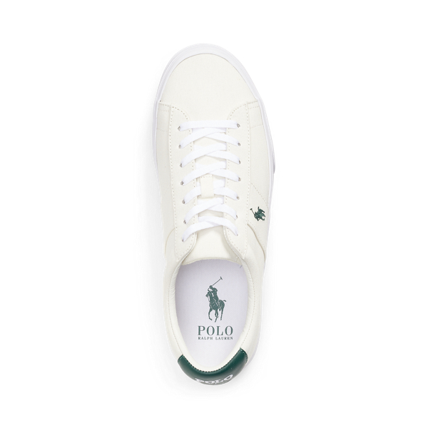 Cream/Green Pp Sayer Canvas Trainer Polo Ralph Lauren 4