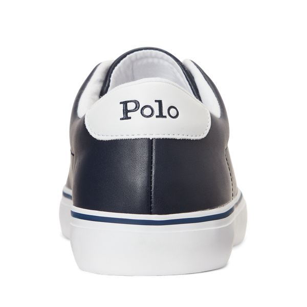 Hunter Navy/White Pp Longwood Leather Trainer Polo Ralph Lauren 3
