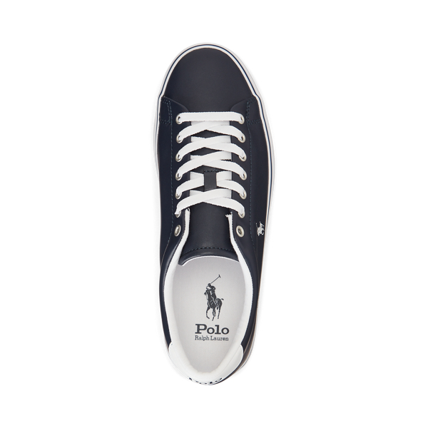 Hunter Navy/White Pp Longwood Leather Trainer Polo Ralph Lauren 4