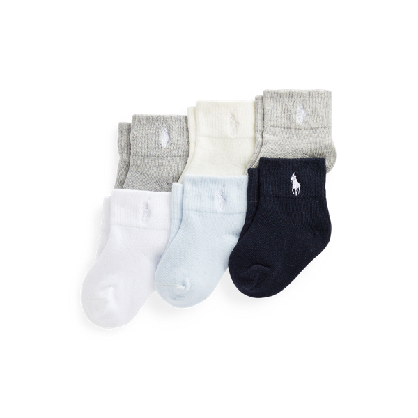 Assorted Stretch Crew Sock 6-Pack Baby Boy 1