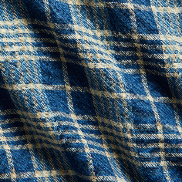 Indigo/Lt Indigo Indigo Plaid Double-Faced Workshirt RRL 3