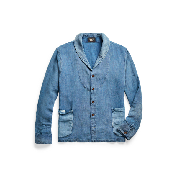Surchemise en lin indigo RRL en 1