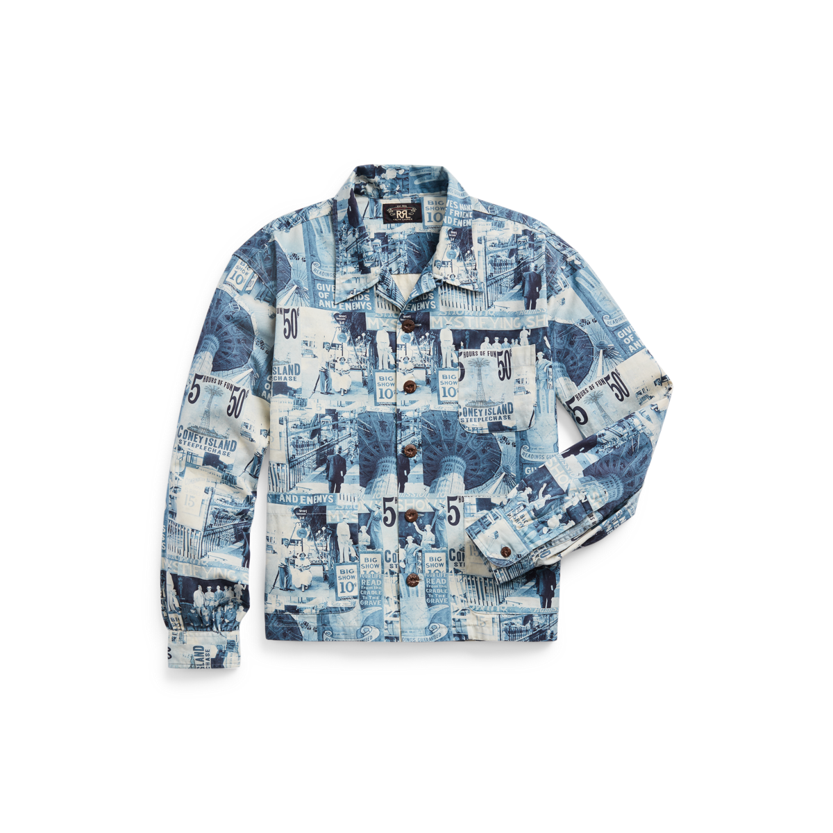 トップス RRL limited edition Twill Camp Shirt Western-Print Camp Shirt
