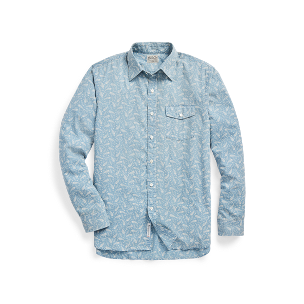 Camisa estampado de cachemira Slim Fit RRL en 1