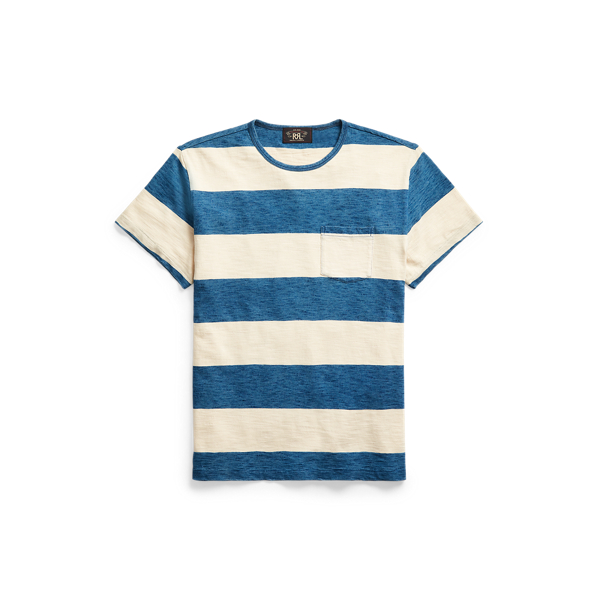 Indigo Striped Pocket T-Shirt