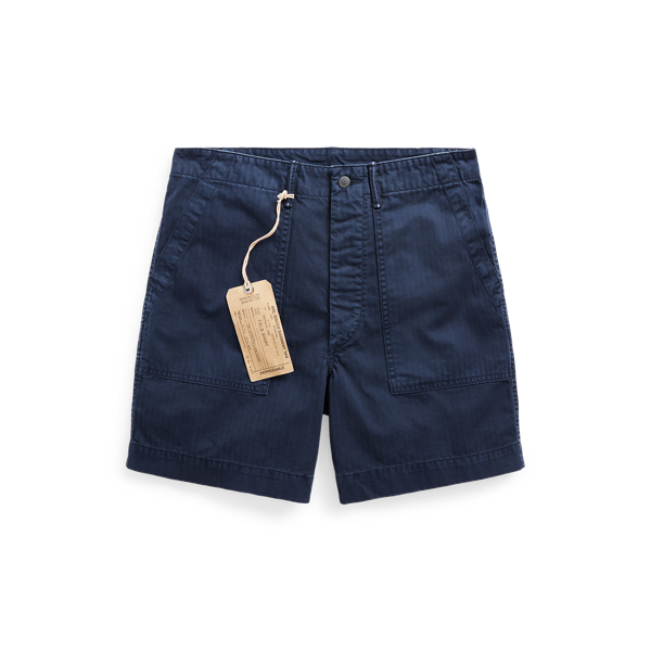 Short militari a spina di pesce