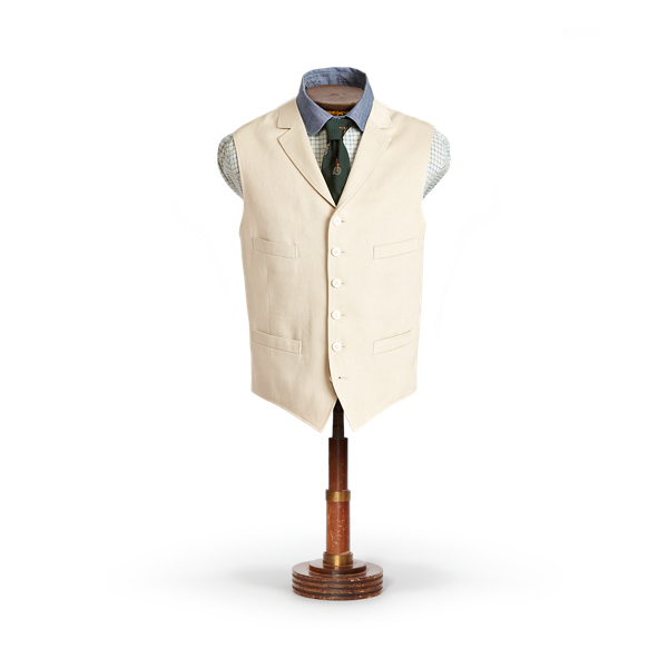 Linen Sateen Waistcoat RRL 1