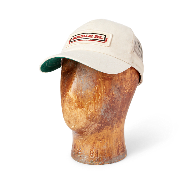 Casquette de camionneur en serg&eacute; &agrave; logo
