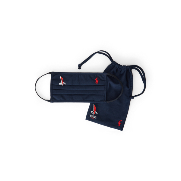 Mascarilla Polo de tela Stars + Stripes Polo Ralph Lauren en Azul marino 2