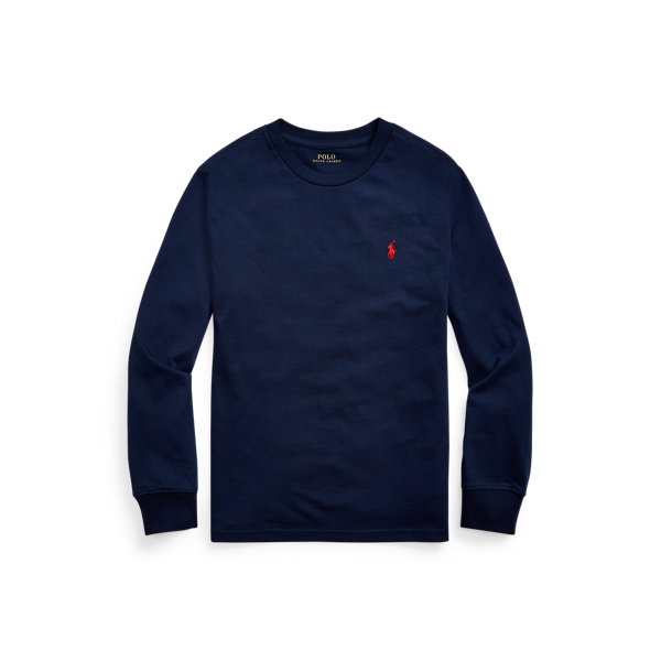 Langarm-T-Shirt aus Baumwolljersey