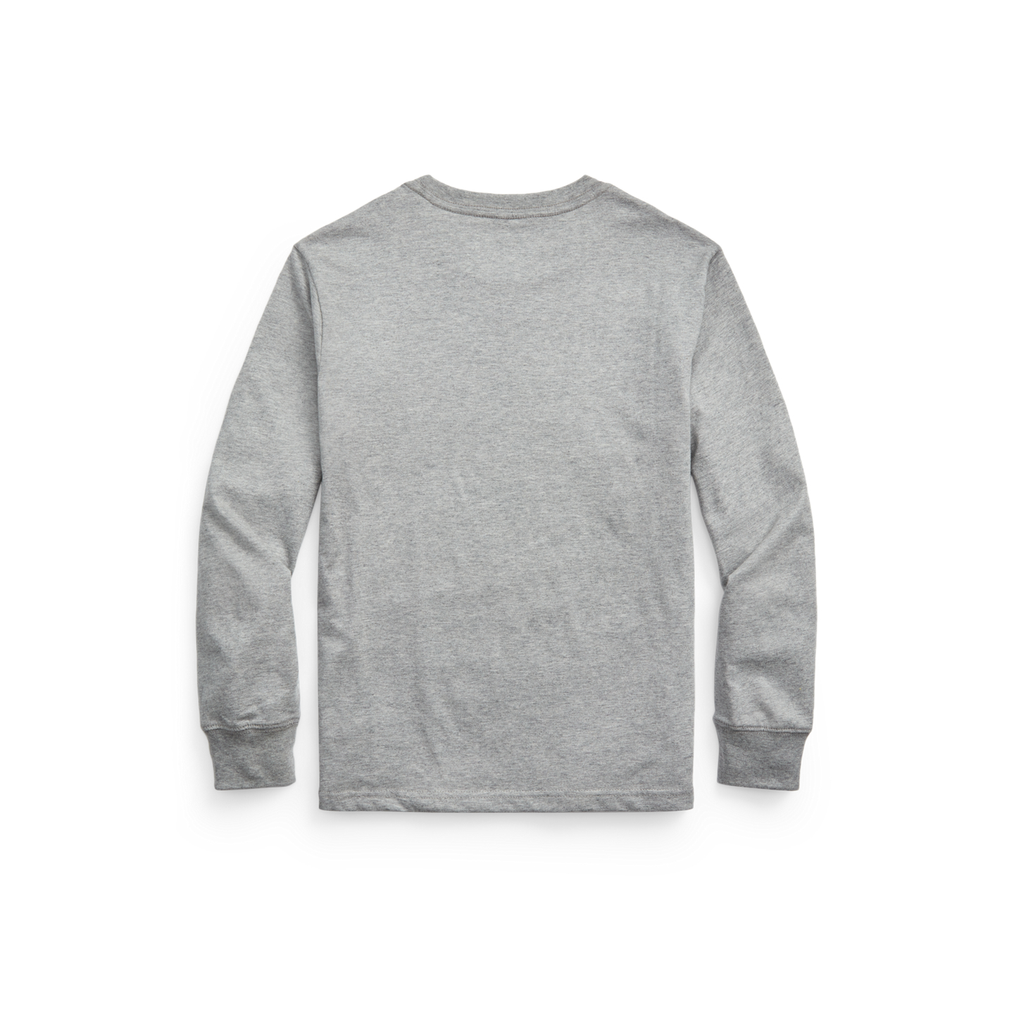 Детская футболка Ralph Lauren Cotton Jersey Long-Sleeve, цвет: Меланжевый — фото 1