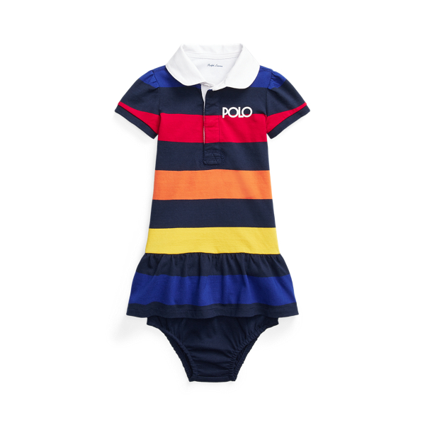Robe rugby &agrave; logo et bloomer Baby Girl en 1