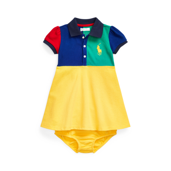 Big Pony Polo Dress &amp; Bloomer Baby Girl 1