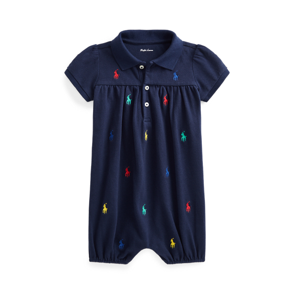Tuinbroek met Pony Polo over de hele stof