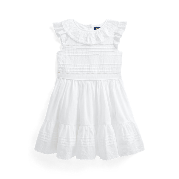 Robe brod&eacute;e en batiste de coton Girls 1.5-6.5 Years en 1