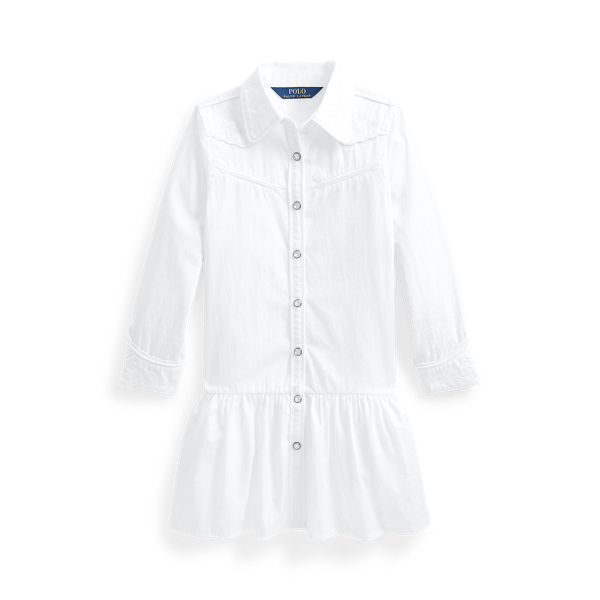 Embroidered Cotton Poplin Shirtdress Girls 1.5-6.5 Years 1