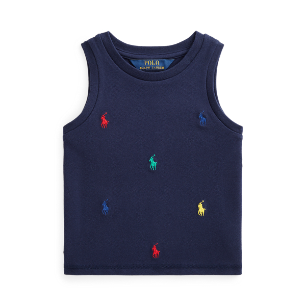 Polo Pony Stretch Mesh Tank
