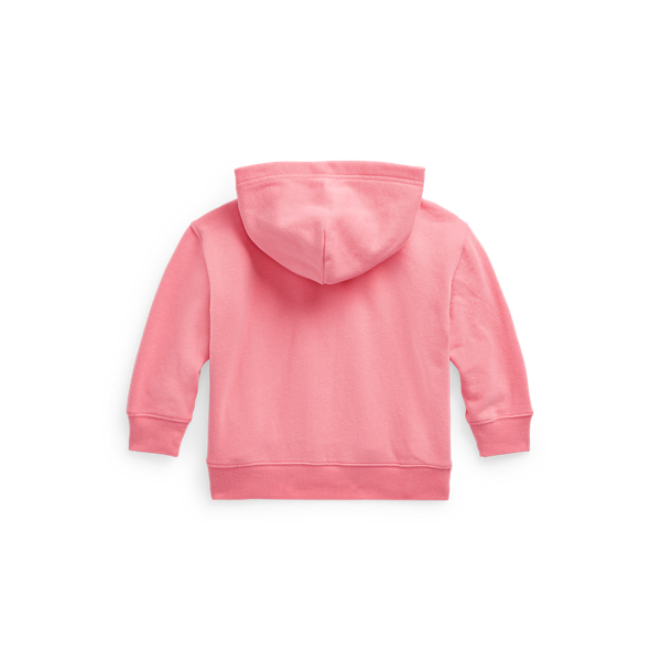 Ribbon Pink Ombre Logo Fleece Hoodie Girls 2-6x 2