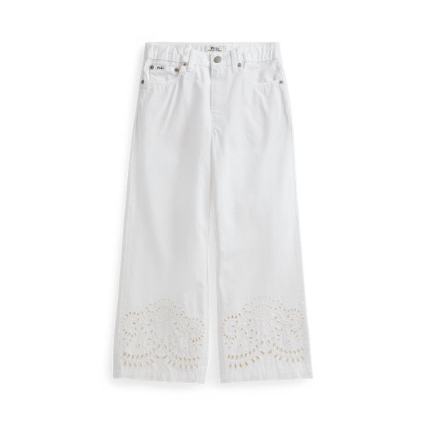 Embroidered Cropped Flare Jean GIRLS 7-14 YEARS em 1