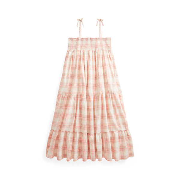 Plaid Cotton Dobby Dress Girls 7-14 Years 1
