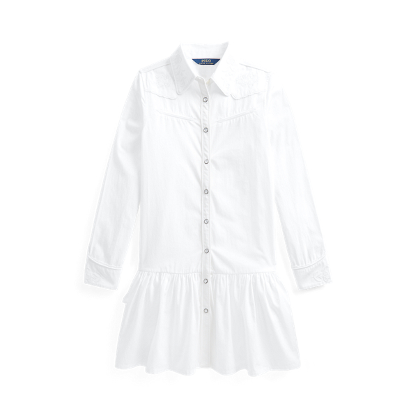 Embroidered Cotton Poplin Shirtdress GIRLS 7-14 YEARS 1