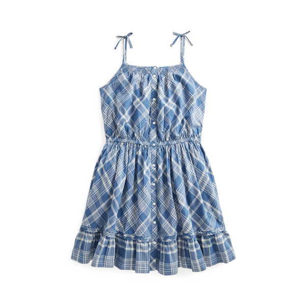 Abito scozzese in cotone GIRLS 7-14 YEARS in 1