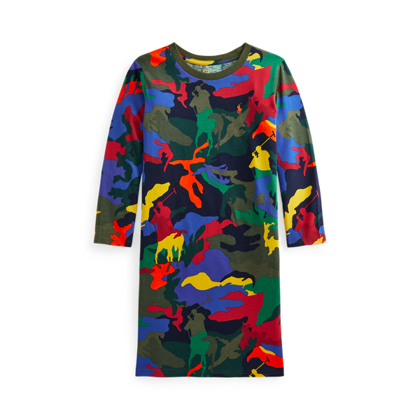 Abito a maglietta Big Pony camouflage GIRLS 7-14 YEARS in 1