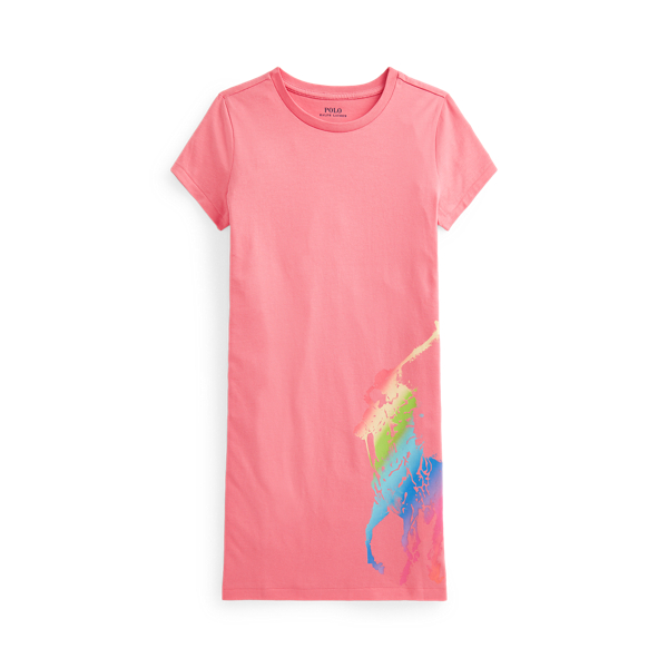 Big Pony Cotton Jersey T-Shirt Dress Girls 7-14 Years 1
