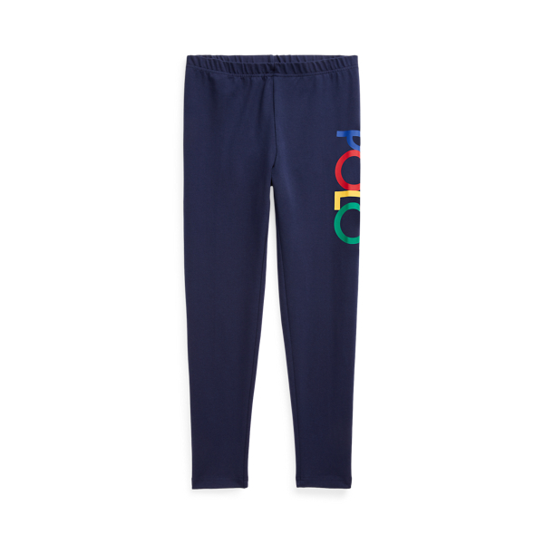 Legging en jersey stretch &agrave; logo Girls 7-14 Years en 1