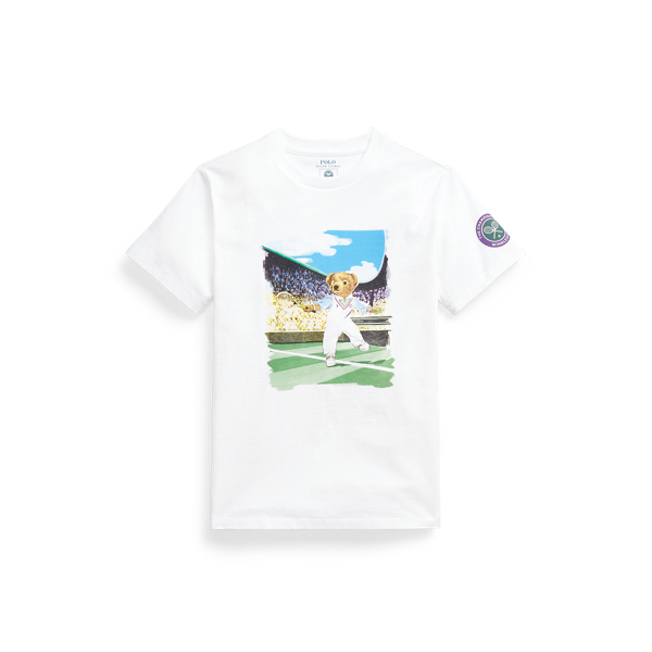 Wimbledon Polo Bear Cotton T-Shirt Boys 6-14 Years 1