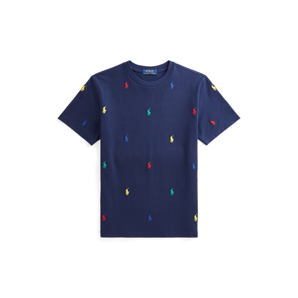 T-Shirt aus Baumwollpiqu&eacute; mit Polo Pony