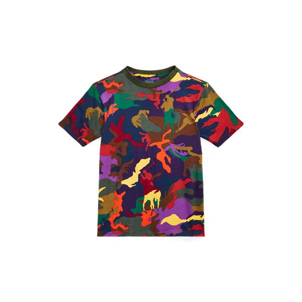 T-shirt malha algod. camuflado Polo Pony Boys 6-14 Years em 1