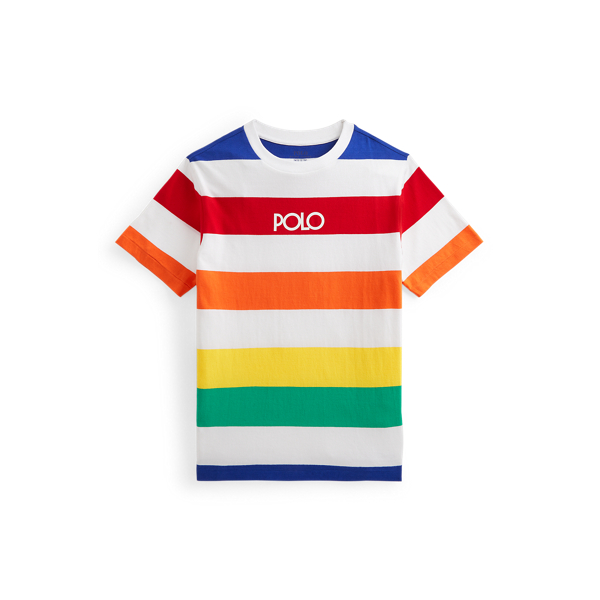 Logo Striped Cotton Jersey T-Shirt