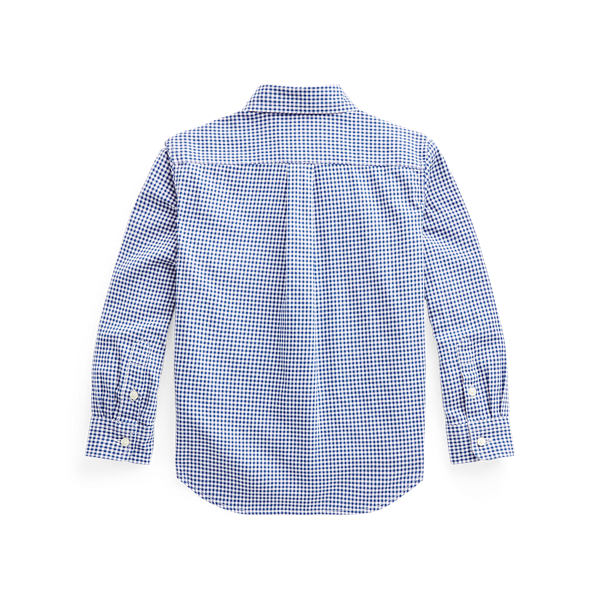 Blue Multi Gingham Cotton Twill Shirt Boys 1.5-6 Years 2